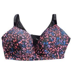 Torrid Dream Wire Free Push Up Bra, Leopard, Wireless, Size 44DDD
